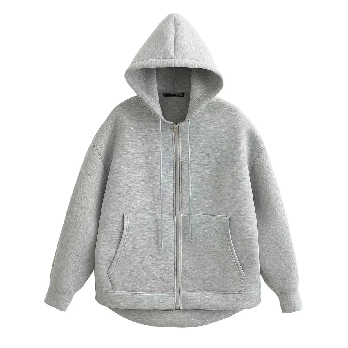 Women's Zipper Hoodie Coat High Street Double