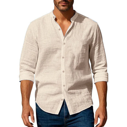 Shirt for Men Henley Neck