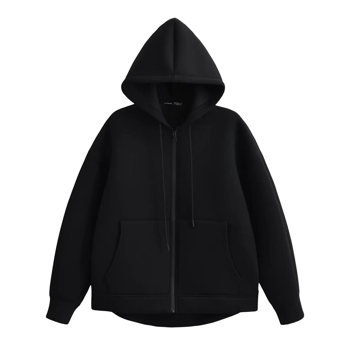 Women's Zipper Hoodie Coat High Street Double