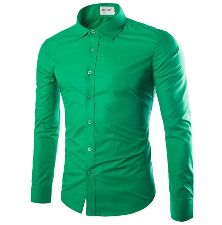 Shirt Men's Casual Long