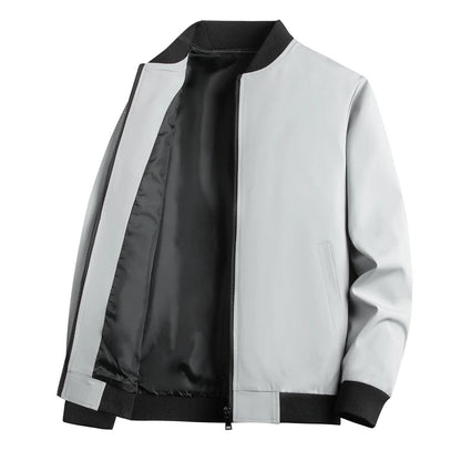 Casual Solid Fashion Slim Outerwear Jacket Men Overcoat