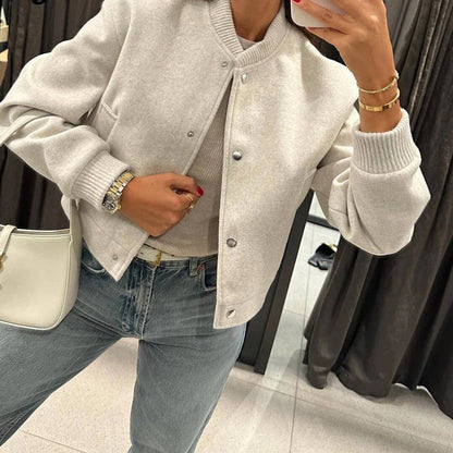 Women Jacket Cropped Bomber Jackets For Women