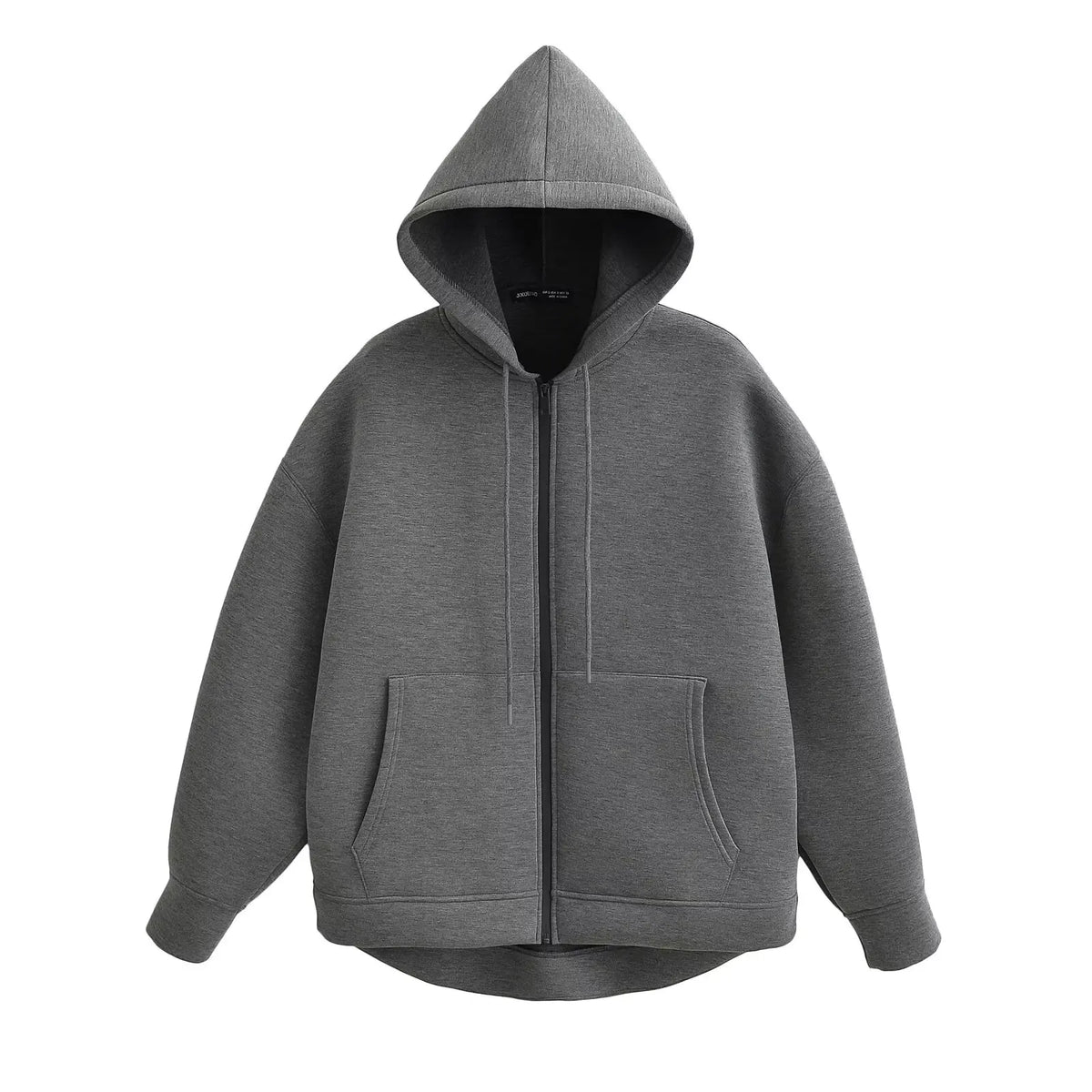 Women's Zipper Hoodie Coat High Street Double