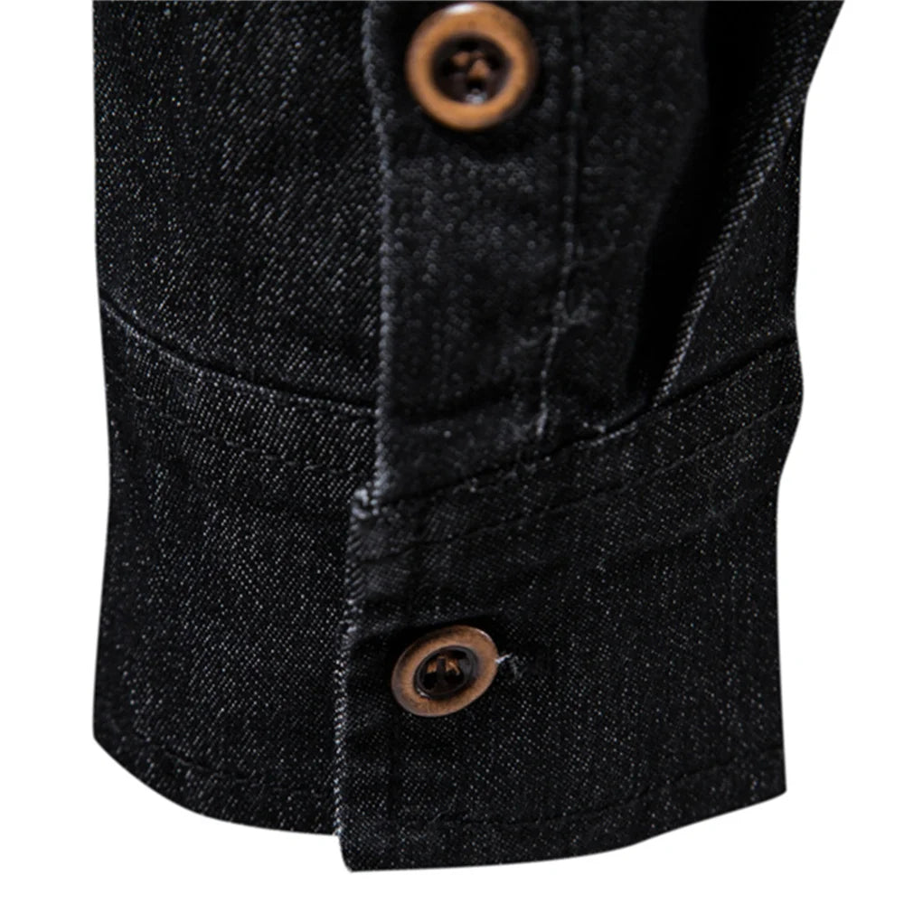 Shirt Men Long Sleeve Quality Cowboy