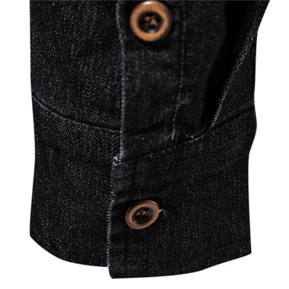 Shirt Men Long Sleeve Quality Cowboy