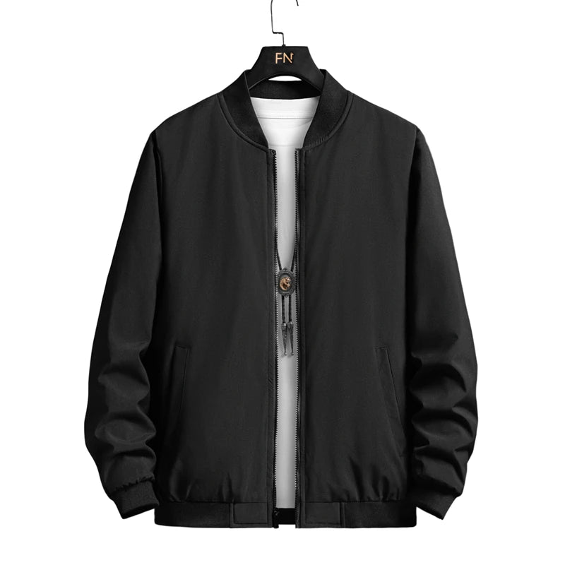 Casual Solid Fashion Slim Outerwear Jacket Men Overcoat
