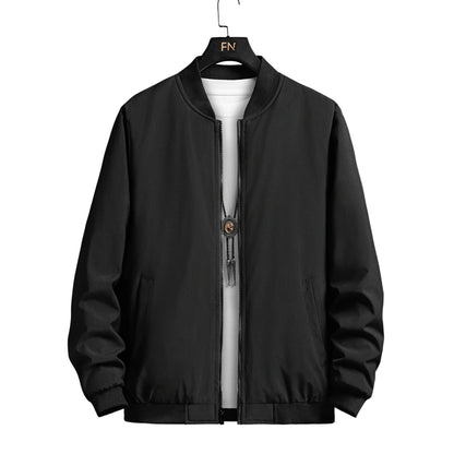 Casual Solid Fashion Slim Outerwear Jacket Men Overcoat
