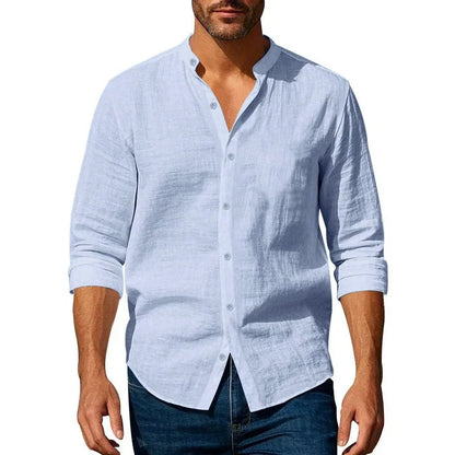 Shirt for Men Henley Neck