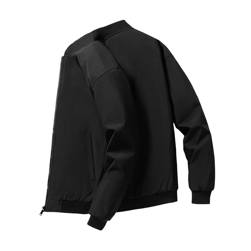 Casual Solid Fashion Slim Outerwear Jacket Men Overcoat