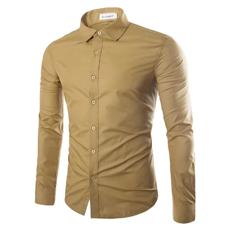 Shirt Men's Casual Long