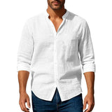 Shirt for Men Henley Neck