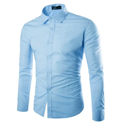 Shirt Men's Casual Long
